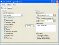 ABF Outlook Express Backup screenshot